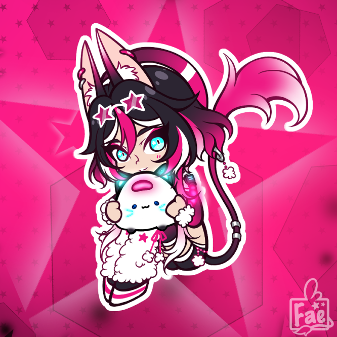 Faecakes & Chatloaf Vtuber Charm