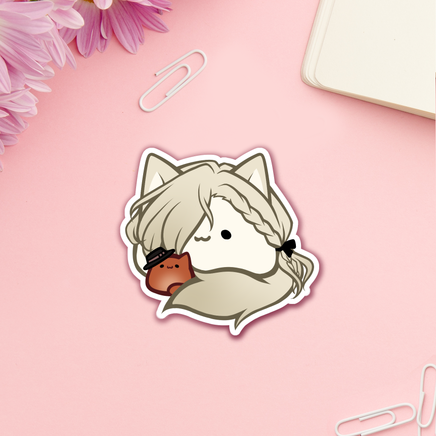 Verlaine with Chuuya Loaf Sticker