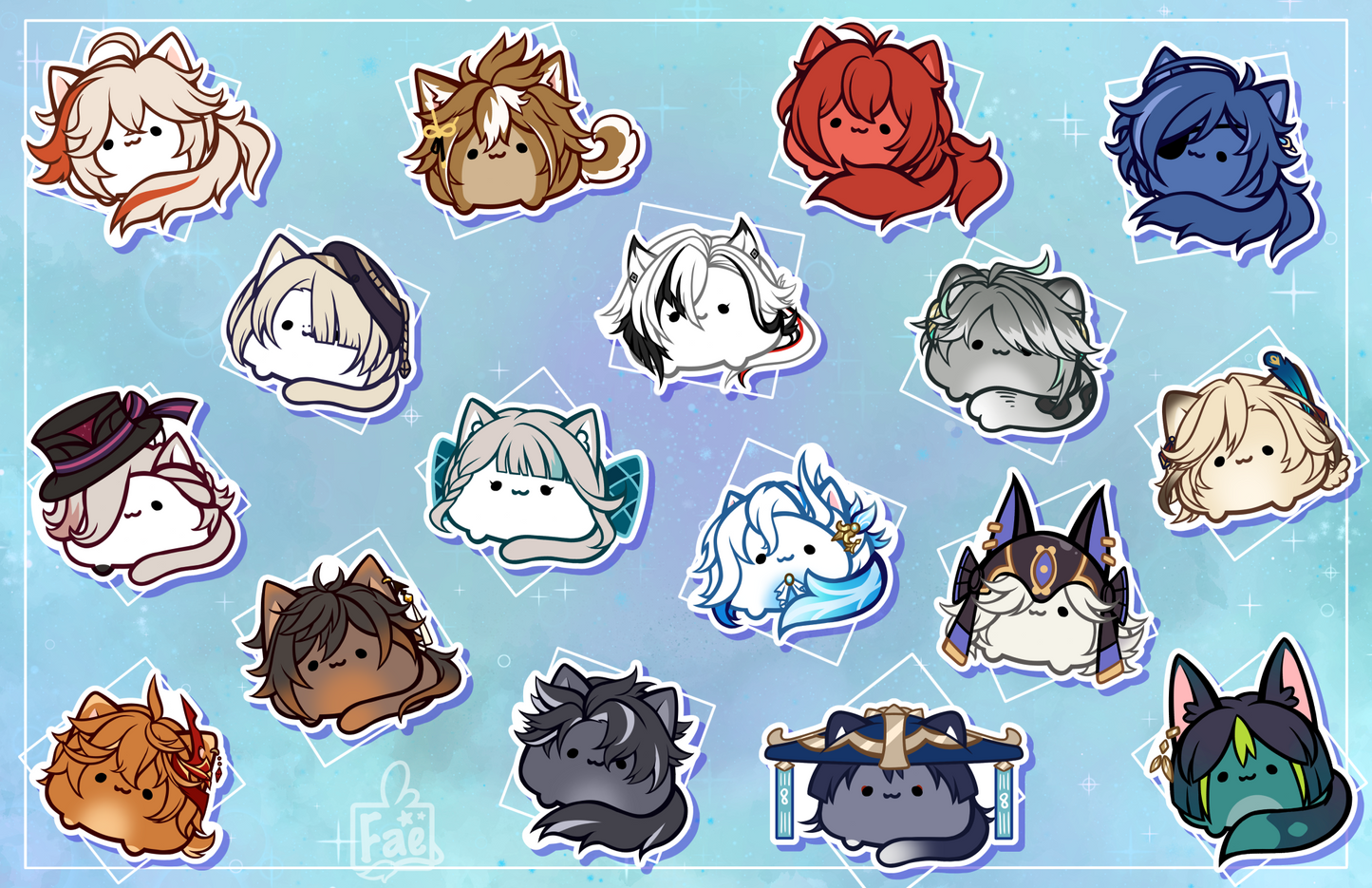 Genshin Loaf Stickers