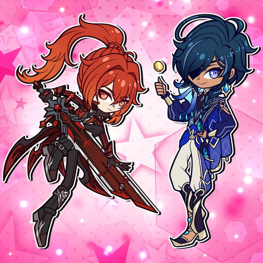 Diluc & Kaeya Charms
