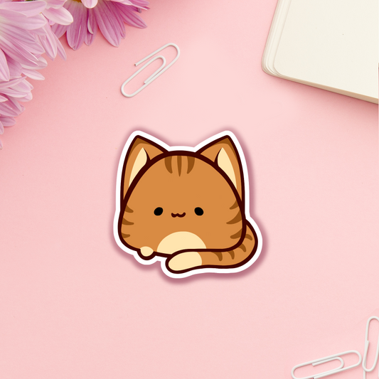 Orange Tabbie Loaf Sticker