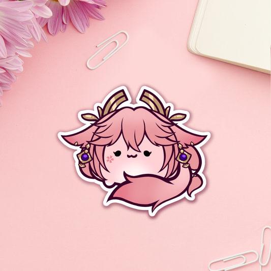 Yae Miko Loaf Sticker