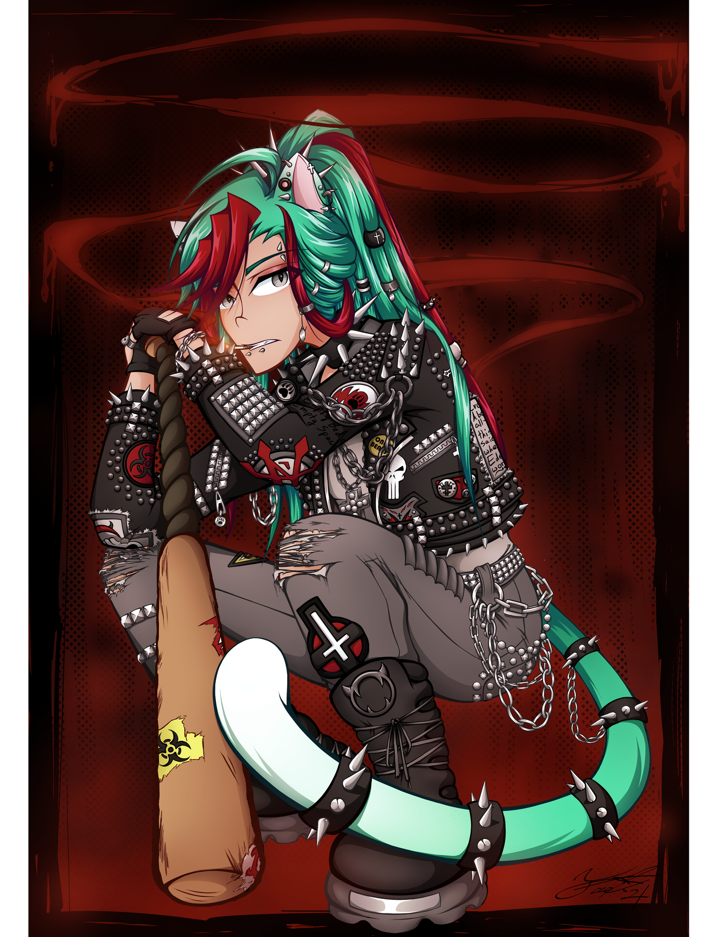 Yazuya Punk Print [Coloured]